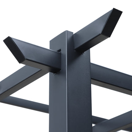 Schwarzer Metall-Gartenbogen, wetterfest, 2,97x2,95x2,3M