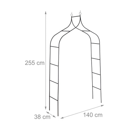 Arche à rosiers de 255 cm de hauteur