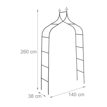 Arche à rosiers de 260 cm de hauteur