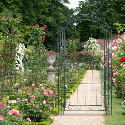 Rose arch with gate