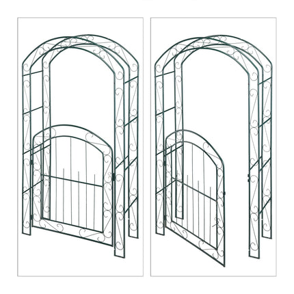 Rose arch with gate