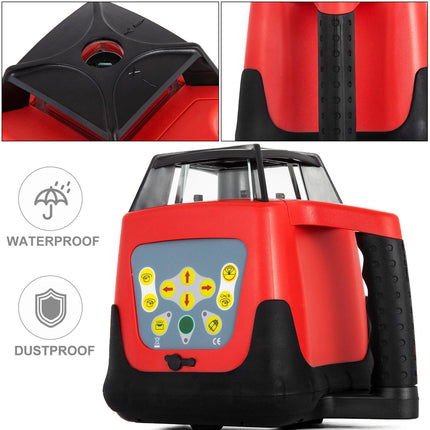 Rotary Laser Level, Green Beam, Self-Leveling, 500m Kit