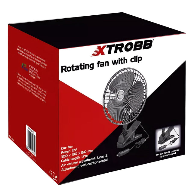 Rotary fan with clip Xtrobb 23194