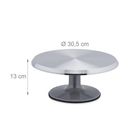 Plateau à gâteau rotatif en aluminium