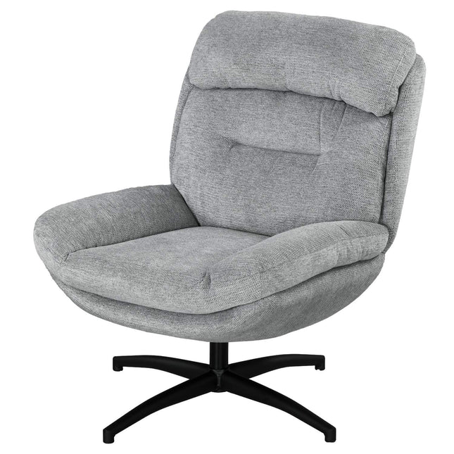 Loungesessel mit wasserabweisendem Chenille, gepolsterten Armlehnen