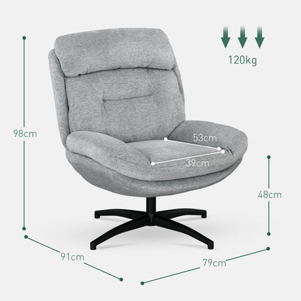 Lounge chair with water-repellent chenille, padded armrests