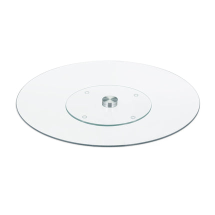 Assiette de service rotative en verre
