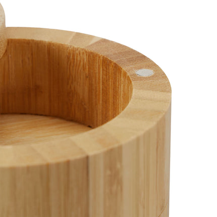 Rotatable salt container with 3 compartments