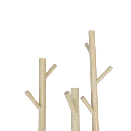Rotating Coat Rack with 3 Shelves and 9 Hooks