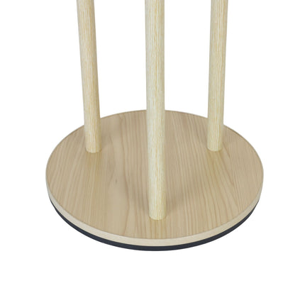 Rotating Coat Rack with 3 Shelves and 9 Hooks