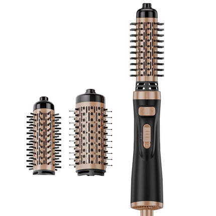 Rotating Hair Dryer Brush, Ionic, 2 Ceramic Heads, 3 Heat