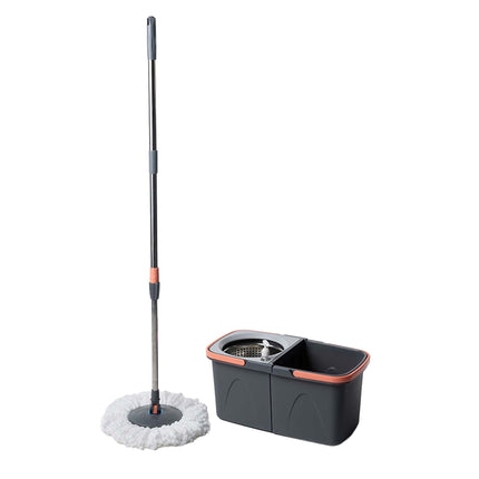 Rotating Mop Set with Bucket, Stainless Steel Handle