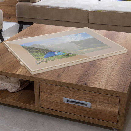Plateau de puzzle rotatif avec 4 tiroirs