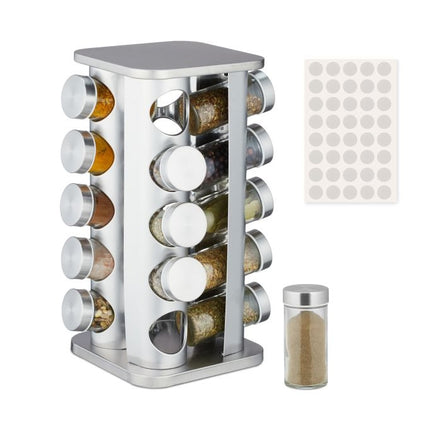 Rotierendes Gewürzkarussell mit 20 Gläsern
