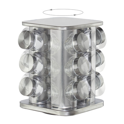 Étagère à épices rotative avec 12 pots à épices