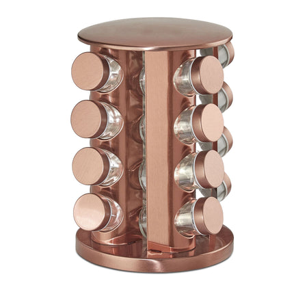 Étagère à épices rotative avec 16 pots à épices