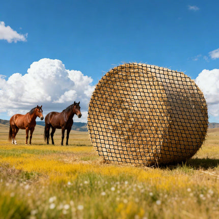 Round Bale Hay Net 1.5 m, 42 mm Mesh, PE Knotless