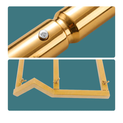Round Balloon Arch Stand for Weddings and Birthdays, 210 x 240 cm, Gold