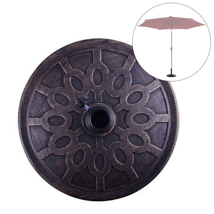 Kulatý bronzový stojan na slunečník, pro tyče 38mm/48mm