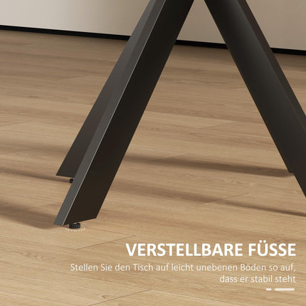 Runder Esstisch, 75 cm, 2-4 Plätze, braunes MDF