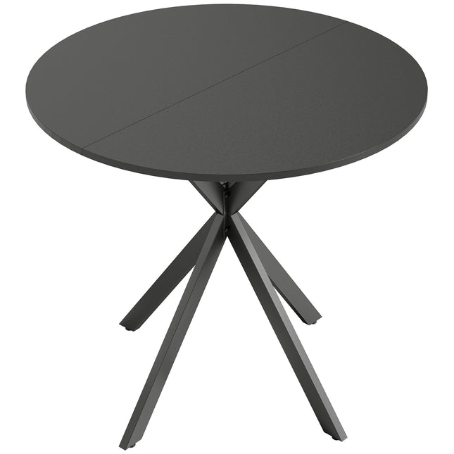Runder Esstisch, Holzoptik, 80 cm, verstellbare Füße