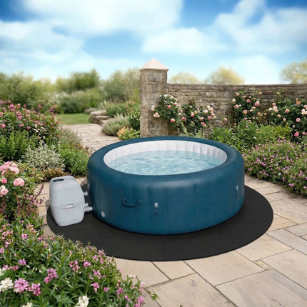 Round EVA Foam Pool Mat, 2m Diameter, Black