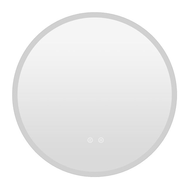 Kulaté LED koupelnové zrcadlo, 3 barvy světla, proti zamlžení, Ø60 cm