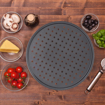 Rundes Pizzablech-Set, 4-teilig