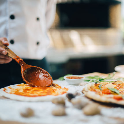 Rundes Pizzablech-Set, 4-teilig