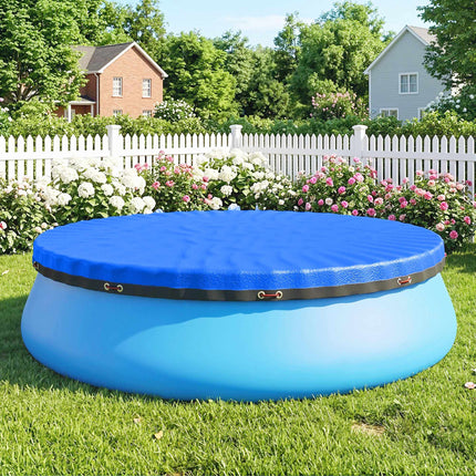 Rundpoolabdeckung Ø450 cm, staub- und wasserdicht mit sicherem Halt