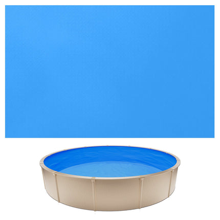 Round Pool Liner 12 Ft, 90 cm Wall, Overlap Vinyl