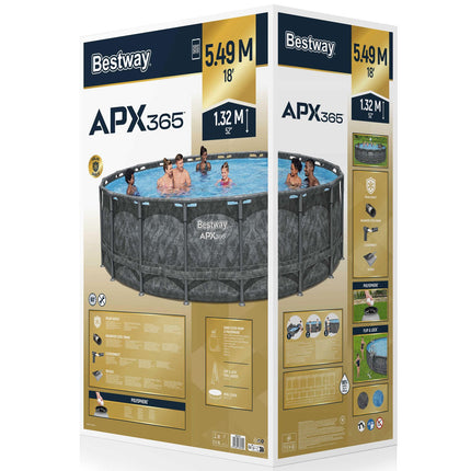 Rundbecken-Set 5,49 m x 1,32 m, ganzjährige Nutzung