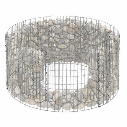 Round Steel Gabion for Planting, 90x40 cm