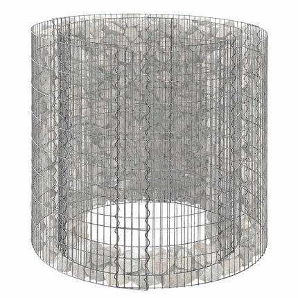 Rundgabione aus Stahl zum Bepflanzen – 90 x 80 cm