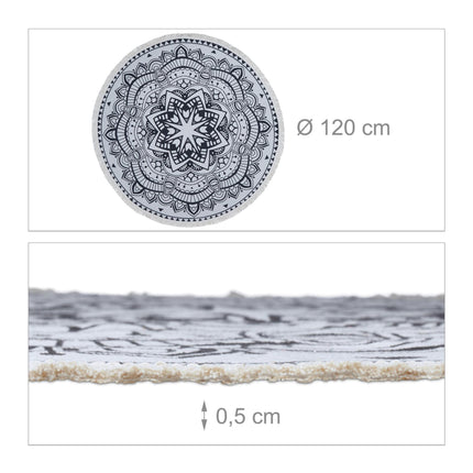 Runder Teppich mit Mandala-Design