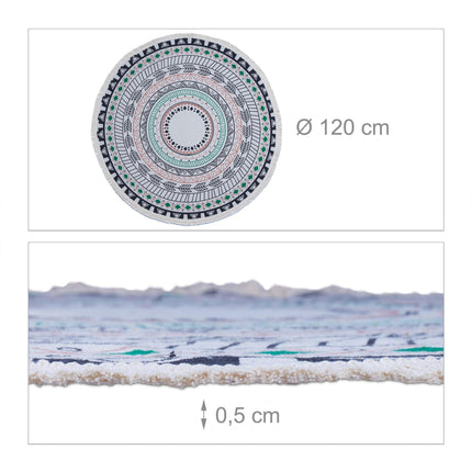 Runder Teppich mit Mandala-Design
