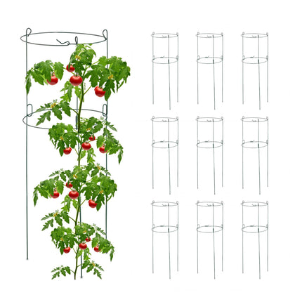 Round climbing supports in a set of 10