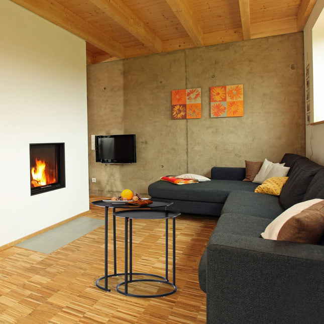 Runder Couchtisch 2er-Set