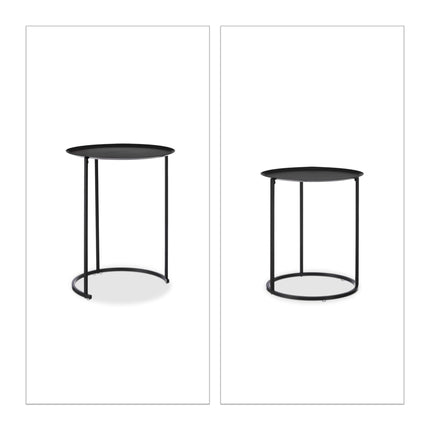 Runder Couchtisch 2er-Set
