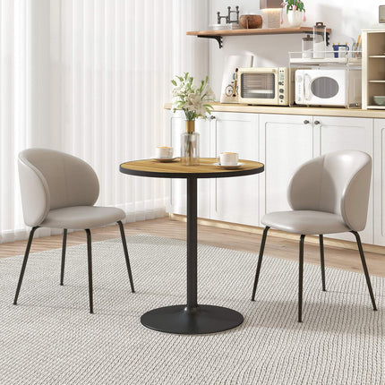 Runder Esstisch, Eichendekor, für 2-4 Personen, kompaktes Design