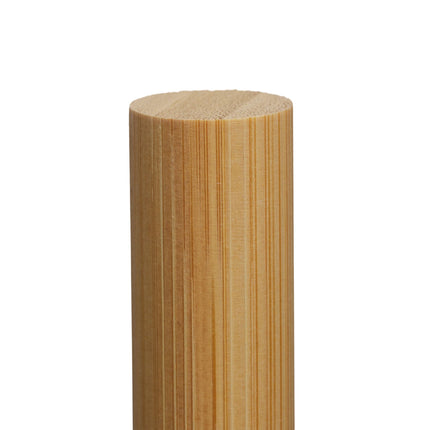 Porte-rouleau de papier essuie-tout rond en bambou