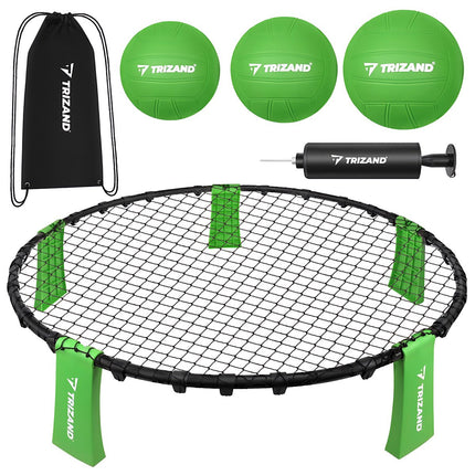 Roundnet Mini Volleyball Set with 3 Balls & Pump
