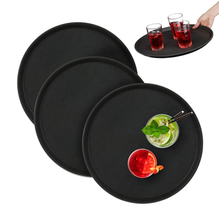 Rundes Serviertablett 3er Set 40 cm