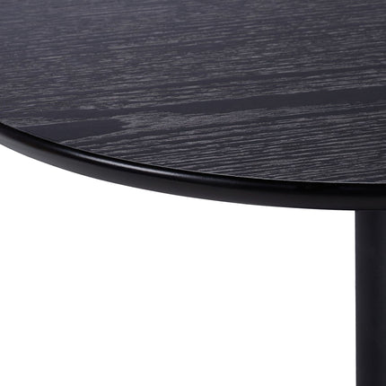 Round side table in black