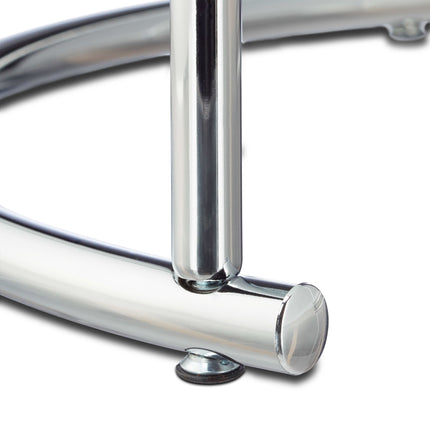 Runder Beistelltisch in Silber