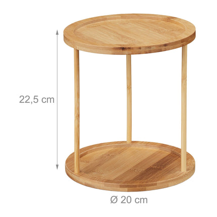 Étagère à épices ronde avec 2 étagères
