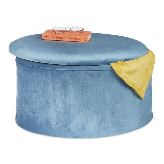 Runder Hocker mit Stauraum