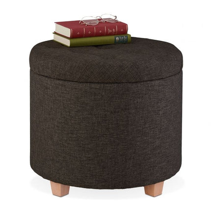 Round stool with storage space