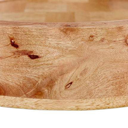 Rundes Tablett aus Mangoholz