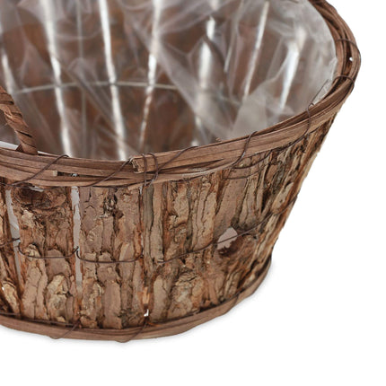 Pot de fleurs rond en bois - lot de 3